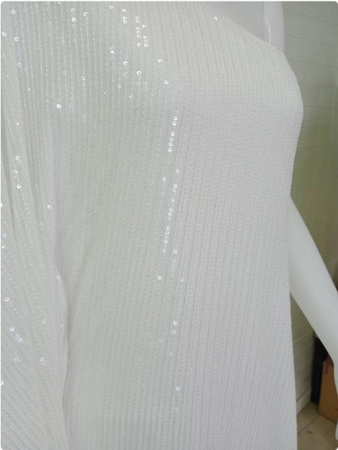 MARAYA White Sequin One-Shoulder Maxi Dress No feather