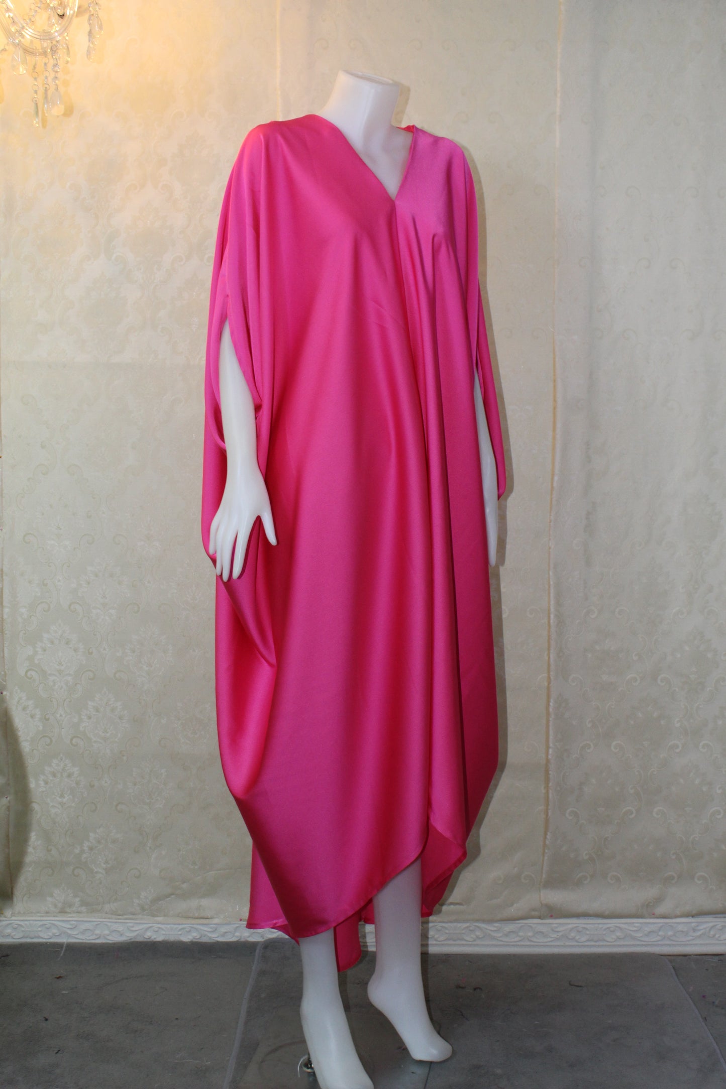 MARAYA Kaftan Feather Dress, dress for women, Maxi Dress, Loose fitting kimono dress, Luxury kaftan evening dress, Plus size kaftan dress