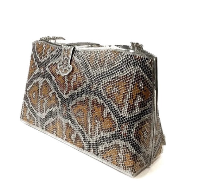 Shoulder Bag Naga pattern, 92.5% pure silver.