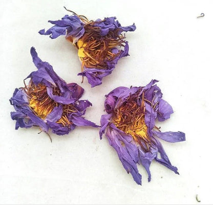 100g., 500g., 1000g.,Thai Dried Blue lotus flower ,Egyptian blue lotus, Nymphaea caerulea, blue lotus bulk