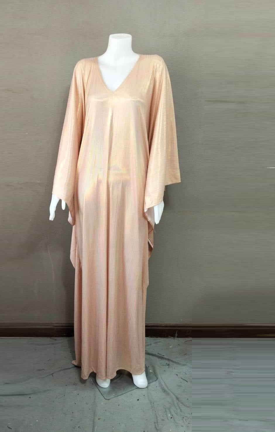 CERVIA Pink Pearl Sparkle Kaftan Dress, Party Cover-Up