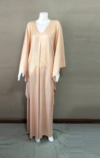 CERVIA Pink Pearl Sparkle Kaftan Dress, Party Cover-Up