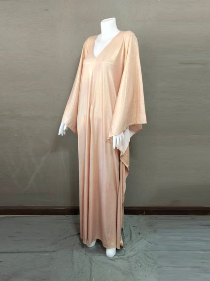 CERVIA Pink Pearl Sparkle Kaftan Dress, Party Cover-Up