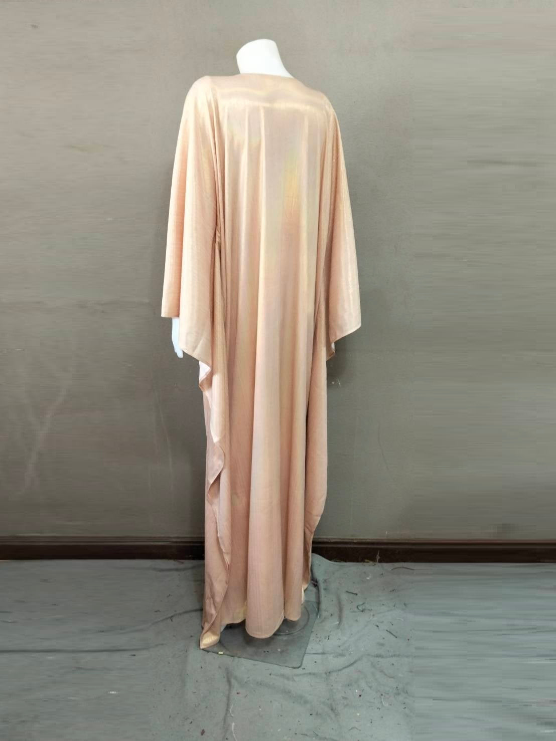 CERVIA Pink Pearl Sparkle Kaftan Dress, Party Cover-Up