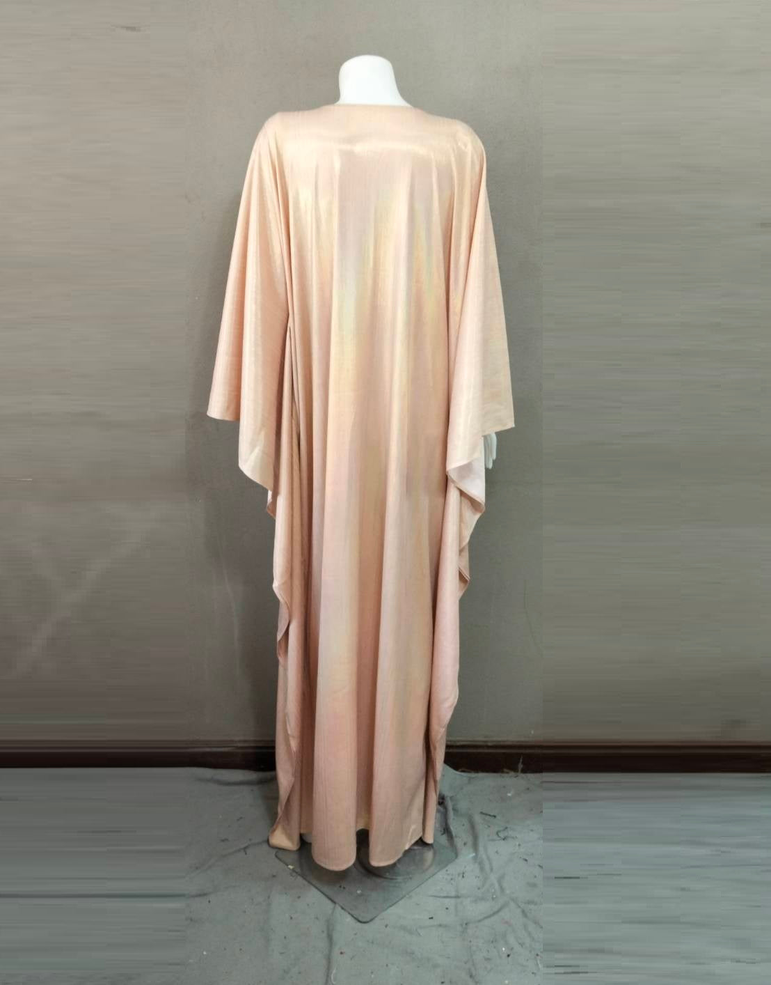 CERVIA Pink Pearl Sparkle Kaftan Dress, Party Cover-Up