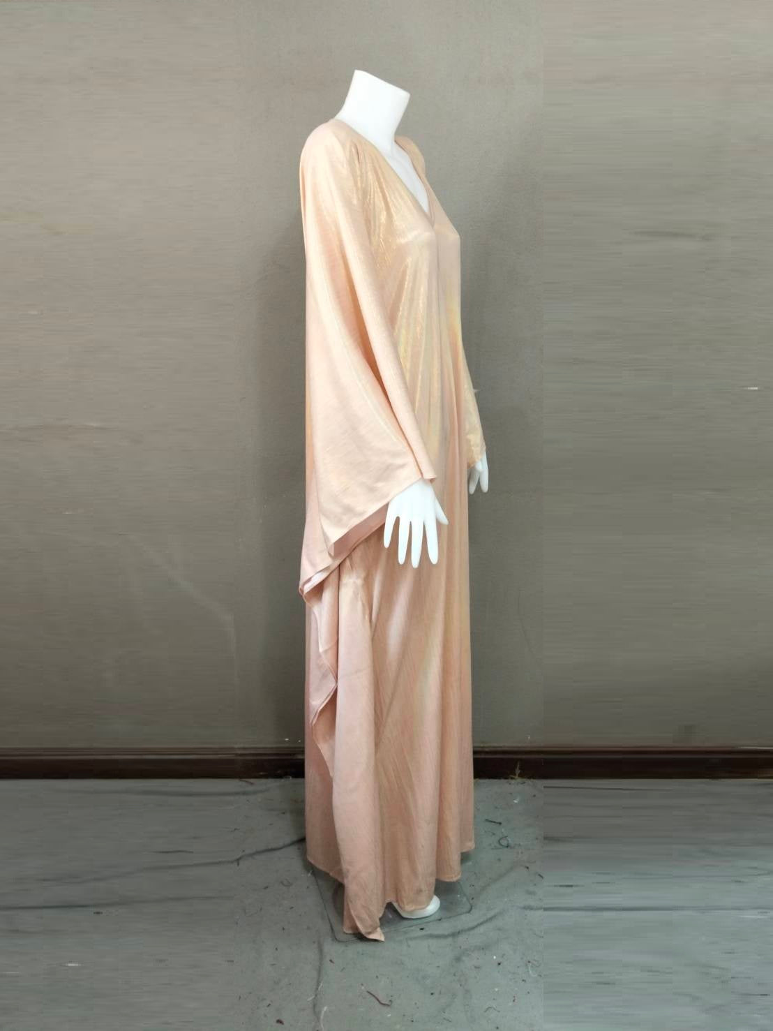 CERVIA Pink Pearl Sparkle Kaftan Dress, Party Cover-Up