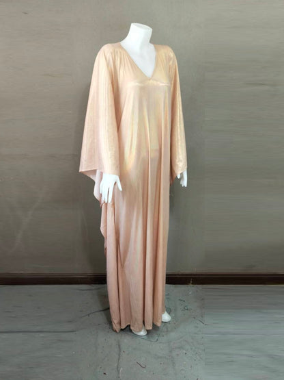 CERVIA Pink Pearl Sparkle Kaftan Dress, Party Cover-Up