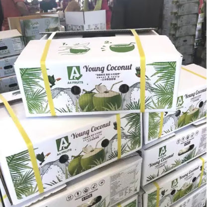 300 cartons. Wholesale Fresh Young Coconut, Premium Diamond Tropical Shell Style Color,  High Quality from Thailand,