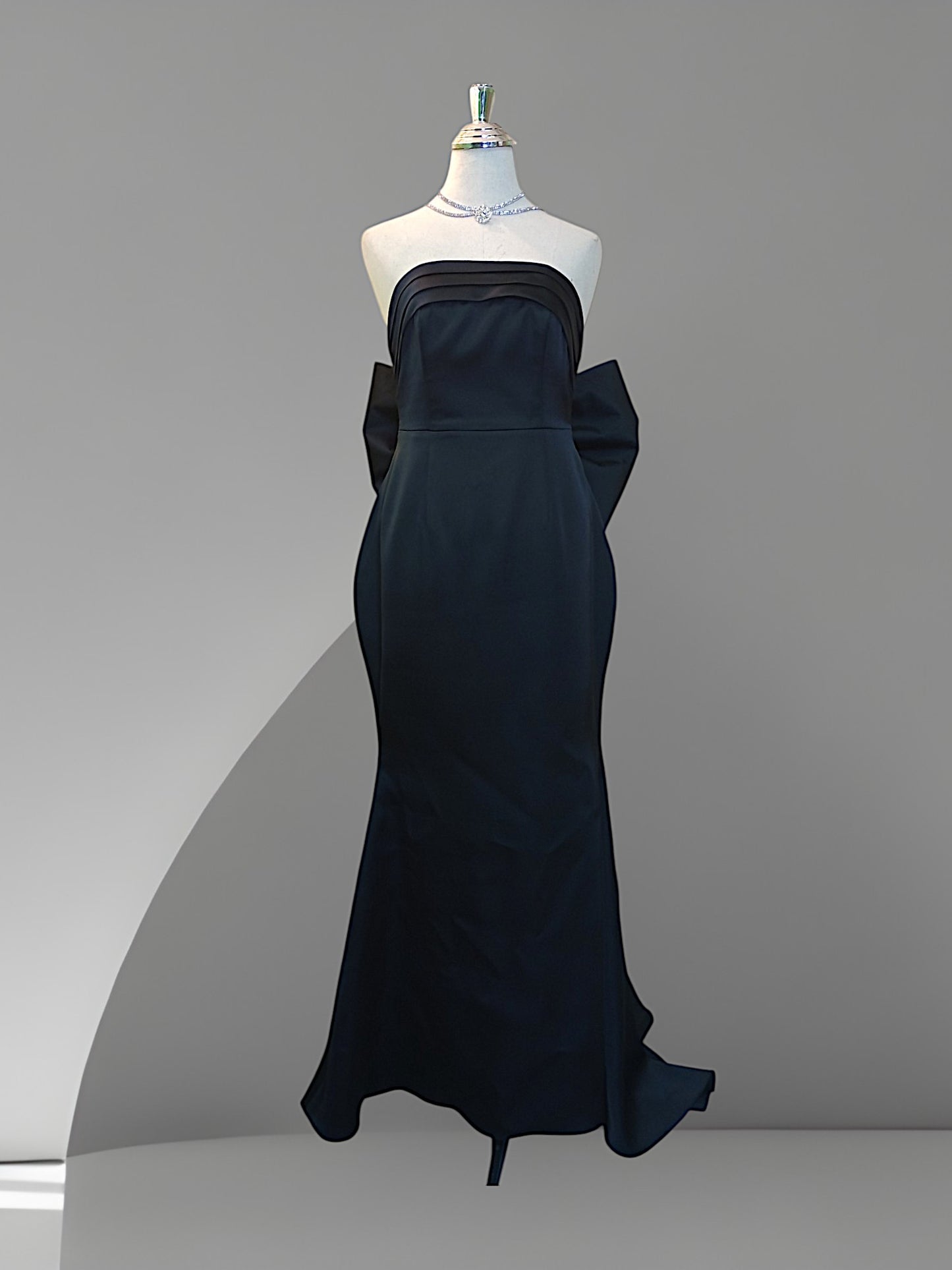 MARAYA Black Mermaid Dress, Black Wedding Dress