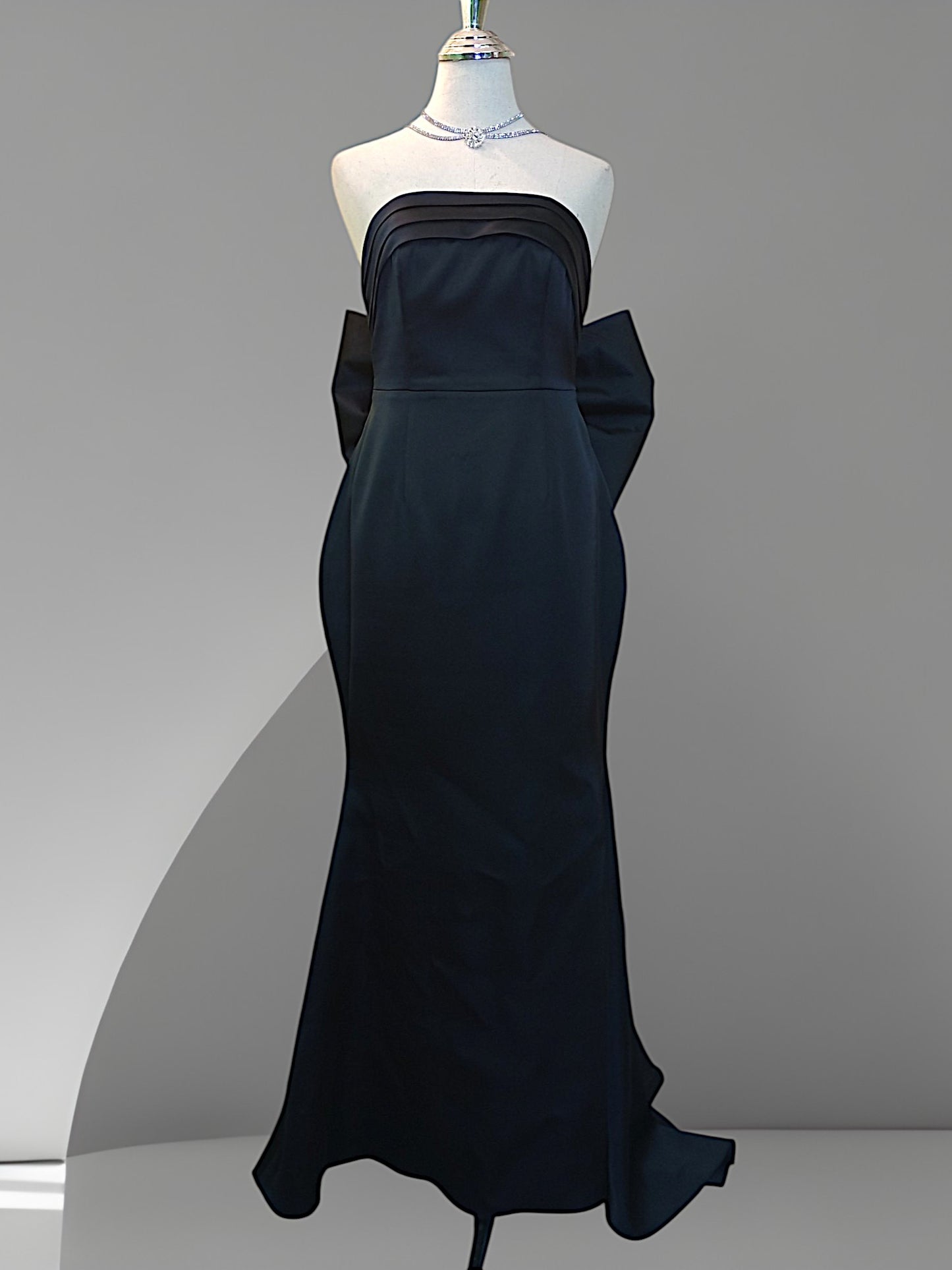 MARAYA Black Mermaid Dress, Black Wedding Dress