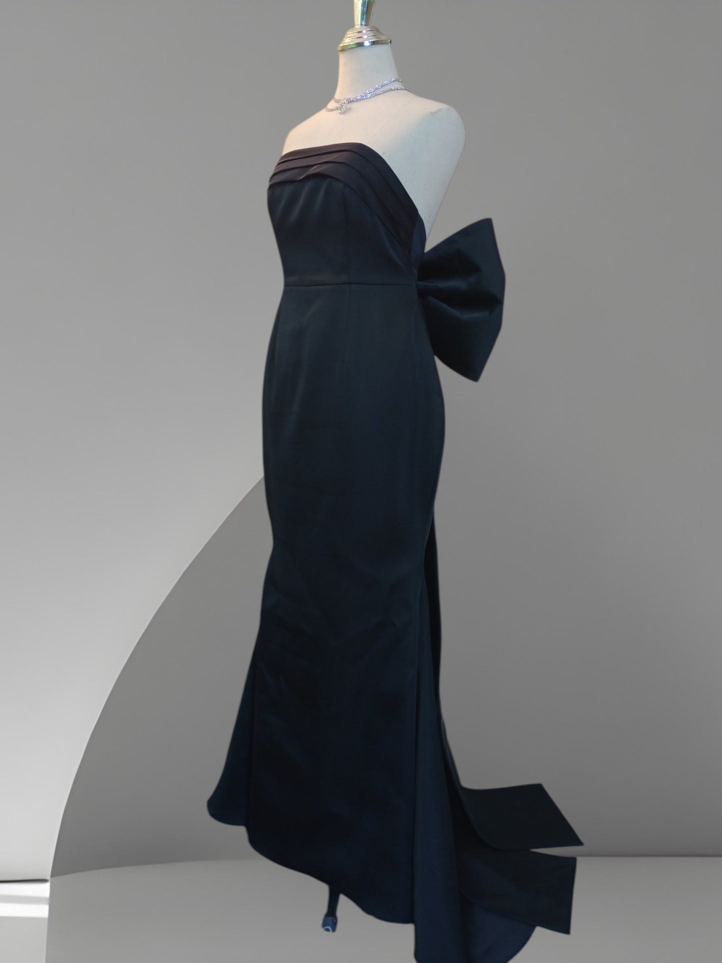 MARAYA Black Mermaid Dress, Black Wedding Dress