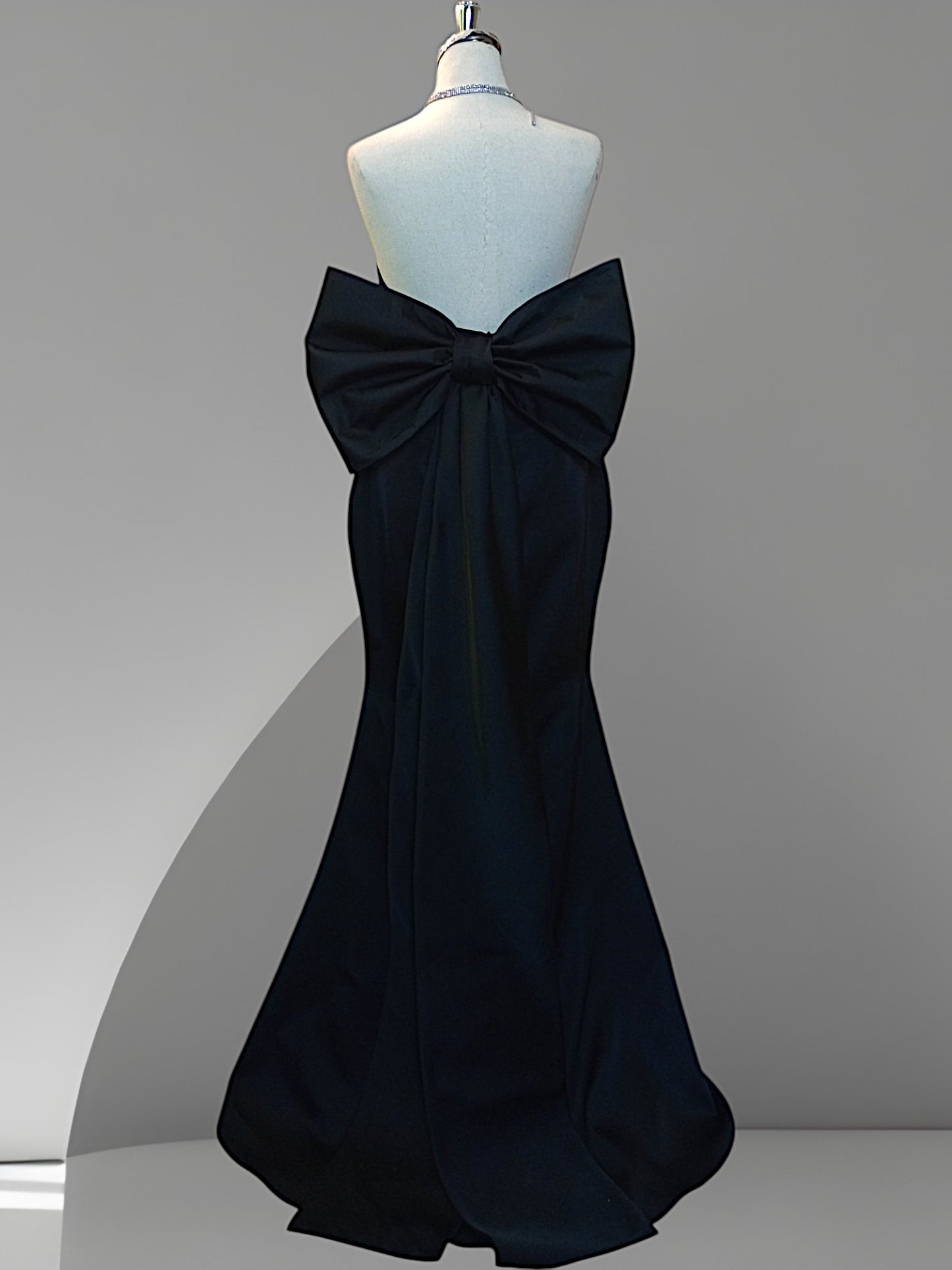 MARAYA Black Mermaid Dress, Black Wedding Dress