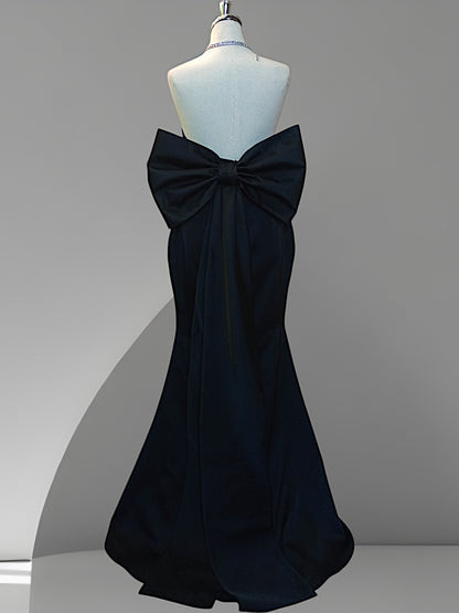 MARAYA Black Mermaid Dress, Black Wedding Dress