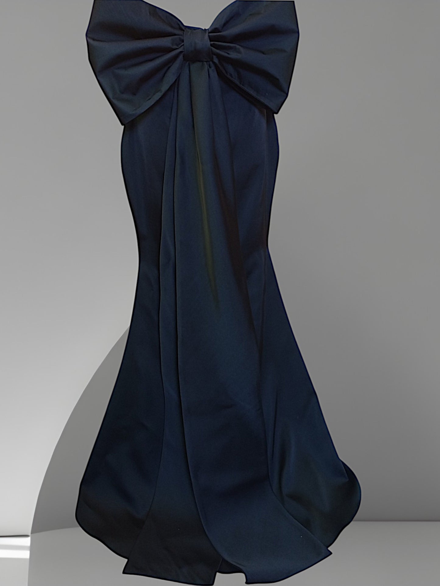 MARAYA Black Mermaid Dress, Black Wedding Dress