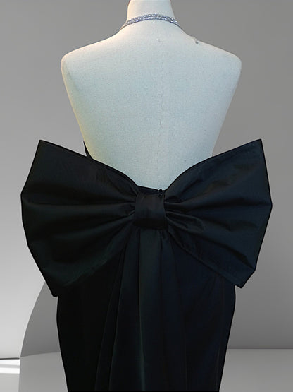 MARAYA Black Mermaid Dress, Black Wedding Dress