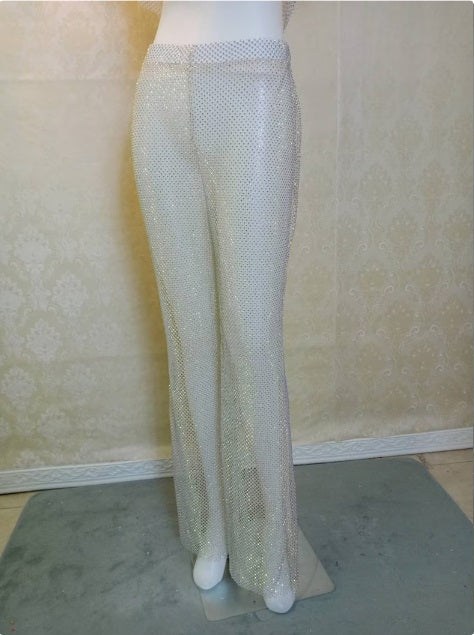 MARAYA Sparkle Crop Top & Long Pant