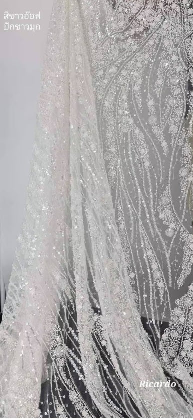 MARAYA White Sequin Strapless Mini Feather dress Wedding Dress
