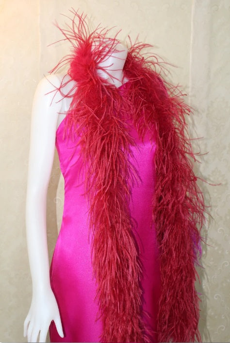 Ostrich Feather Boa 3 ply, 74" long, Custom made colors