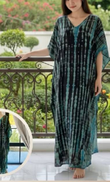 SD02 Tie Dyed Kaftan Dress, Long Kaftan Simple Dress, Bohemian Chic, Caftan for Effortless, Hand-Dyed Dress, Long Beach dress, tie dye dress (Copy)