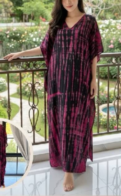 SD03 Tie Dyed Kaftan Dress, Long Kaftan Simple Dress, Bohemian Chic, Caftan for Effortless, Hand-Dyed Dress, Long Beach dress, tie dye dress (Copy) (Copy)
