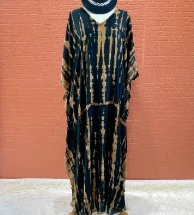 SD05 Tie Dyed Kaftan Dress, Long Kaftan Simple Dress, Bohemian Chic, Caftan for Effortless, Hand-Dyed Dress, Long Beach dress, tie dye dress