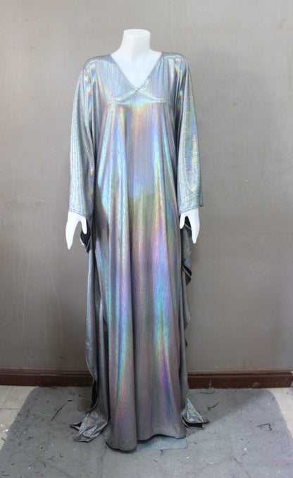 CERVIA Silver Black Sparkle kaftan dress, Party Dress