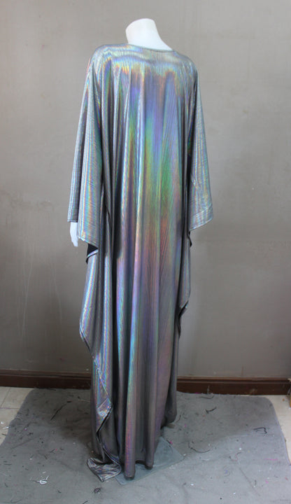 CERVIA Silver Black Sparkle kaftan dress, Party Dress