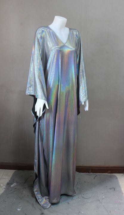 CERVIA Silver Black Sparkle kaftan dress, Party Dress