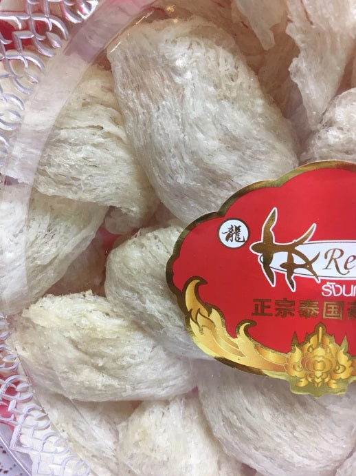 300 g. Thailand Natural Edible Swallow Bird Nest White Large Bowl