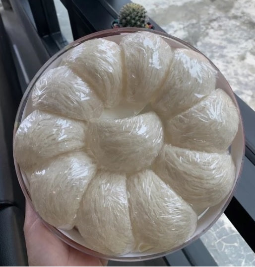 100 g. Thailand Natural Edible Swallow Bird Nest White Large Bowl Super 5A - AAAAA Extra Large