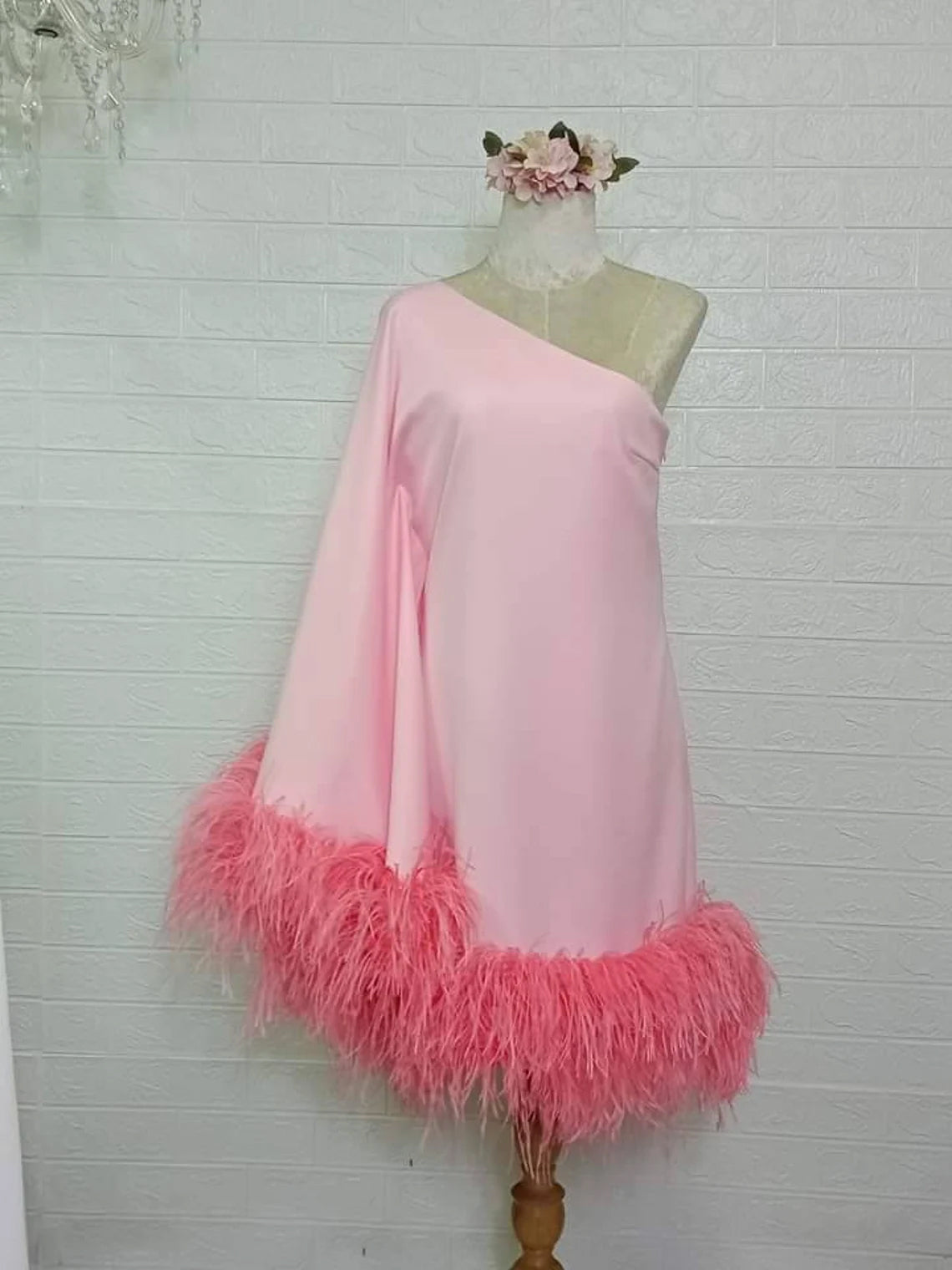 light pink Royal Blue One-Shoulder Mini Dress 0 US women's numeric / light pink light pink Royal Blue One-Shoulder Mini Dress 0 US women's numeric / light pink