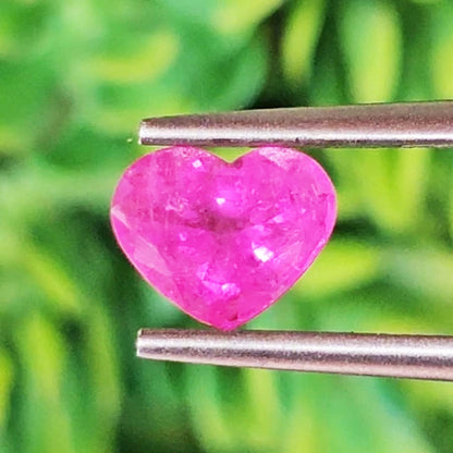 Vivid Pink Sapphire 1.24 Cts. Heart Shape with GFCOcertificate