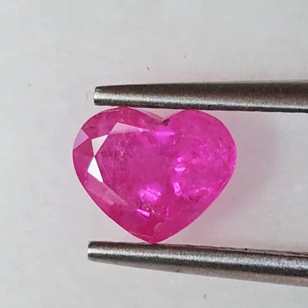 Vivid Pink Sapphire 1.24 Cts. Heart Shape with GFCOcertificate