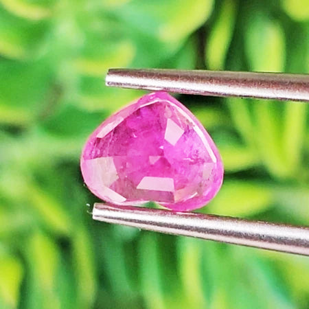 Vivid Pink Sapphire 1.24 Cts. Heart Shape with GFCOcertificate