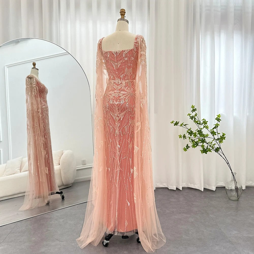 evening dress boutique dubai luxury Off-the-shoulder Fantasy Feather Long Prom Dress Dubai Evening SELINADRESS