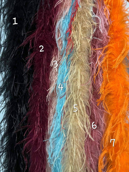 Orange Feather&Fur Mink Crop Top,Feathers are only on the front,Prom dress, Plus size clothing,cocktail dress,party dress,costume party