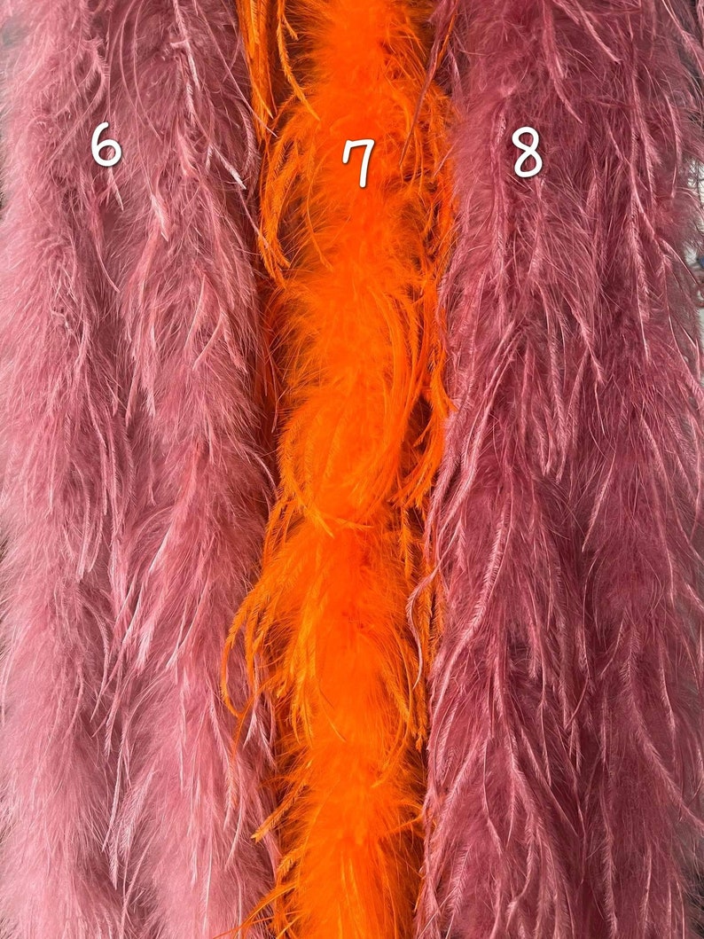 Orange Feather&Fur Mink Crop Top,Feathers are only on the front,Prom dress, Plus size clothing,cocktail dress,party dress,costume party